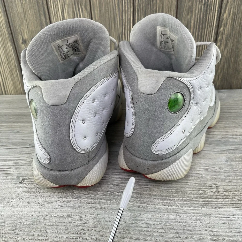 Nike Air Jordan 13 Retro Wolf Grey Men's Size 11, 414571-160 Sneakers No Insoles